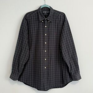 Ralph Lauren Men’s Blake 100% Two- Ply Cotton Plaid Shirt Size XL‎